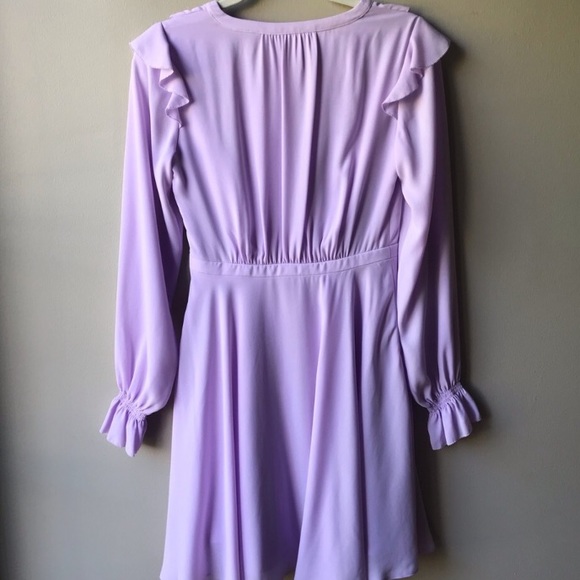 Gal Meets Glam Haley Ruffle Georgette Dress 2 - Picture 6 of 8